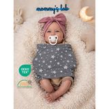 Mommyslab 0-4 Ay Yeni Sezon Desenli Renkli % 100 Pamuk Hazır Yarım Kuşak Kundak Kemer (Oeko Tex Cıf Belgeli) - Gri