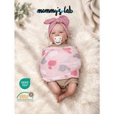 Mommyslab 0-4 Ay Yeni Sezon Desenli Renkli % 100 Pamuk Hazır Yarım Kuşak Kundak Kemer (Oeko Tex Cıf Belgeli) - Pembe