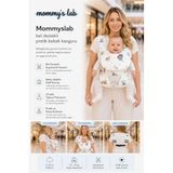 Mommyslab Bebek Ergonomik Pratik Kanguru Taşıyıcı, Ayarlanabilir Sırt Destekli, 0-36 Ay, Mavi Kirpi