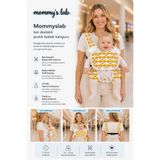 Mommyslab Bebek Ergonomik Pratik Kanguru Taşıyıcı, Ayarlanabilir Sırt Destekli, Sarı Balık, 0-36 Ay