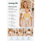 Mommyslab Bebek Ergonomik Pratik Kanguru Taşıyıcı, Ayarlanabilir Sırt Destekli, Sarı Balık, 0-36 Ay