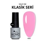 Momo K097 Soğuk Gül Çiçeği Pembe 4 ml Kalıcı Oje