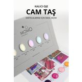 Momo Professional Cam Taş Oval Hafif Bombeli