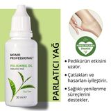 Momo Professional Çay Ağacı Özlü El ve Ayak Cilası Moleküler Pedikür ve Manikür 30 ml Parlatıcı Yağı