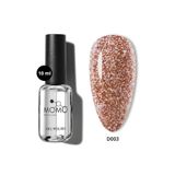 MOMO professional Disco Kalıcı Oje, D003, Kahverengi, Reflective Flash Gel Polish, 10 ml