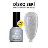 Momo Professional Disko D001 Gümüş 10 ml Reflective Flash Gel Polish Kalıcı Oje