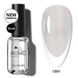 Momo Professional French Color Base Coat CB01 Işıltılı Rakı Beyazı 10 ml Kalıcı Oje