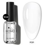 Momo Professional French Cover Rubber Base Coat FC01 Rakı Beyazı 10 ml Kalıcı Oje
