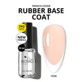 Momo Professional French Cover Rubber Base Coat FC06 Açık Bej 10 ml Kalıcı Oje
