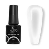 Momo Professional Gel In Bottle No: 01 Şeffaf 18 ml Akıllı Fırçalı Protez Tırnak Jeli