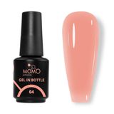 Momo Professional Gel In Bottle No: 04 Yarı Şeffaf Somon 18 ml Akıllı Fırçalı Protez Tırnak Jeli