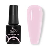 Momo Professional Gel In Bottle No: 09 Soft Pembe 18 ml Akıllı Fırçalı Protez Tırnak Jeli