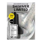 Momo Professional Holografik SL01 Rakı Beyazı Altın Simli 10 ml Kalıcı Oje
