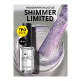 Momo Professional Holografik SL03 Rakı Beyazı Pembe Mor Simli 10 ml Kalıcı Oje