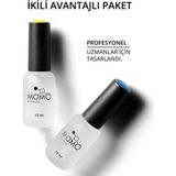 Momo Professional Kalıcı Oje Protez Tırnak için Avantajlı Hazırlık 2’li Set - Dehidratör 10 ml, Primer 10 ml