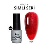 MOMO professional Kalıcı Oje S037, Simli Ahududu, ,4 ml