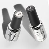 Momo Professional Kalıcı Oje ve Protez Tırnak Için 2’li Seti - Base Coat 9 Ml, Top Coat 9 ml - Şeffaf