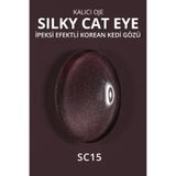 MOMO professional Korean Cat Eye, Silky Cat Eye, Kedi Gözü Oje, SC15 Bordo Mürdüm, 10 ml