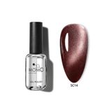 MOMO professional Korean Silky Cat Eye Gel Polish, Kedi Gözü Kalıcı Oje, SC14 Zarif Bordo, 10 ml