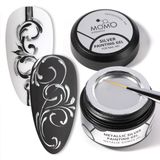 Momo Professional Metallic 6 gr Silver Painting Gel