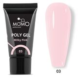 Momo Professional No: 03 Protez Tırnak Açık Pembe 30 gr Poli Jel