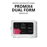 Momo Professional Promix4 288 Adet Protez Tırnak için 4’lü Mix Üst Form ve French Silikon Kalıp Seti