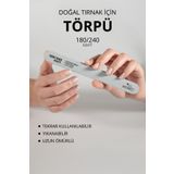 Momo Professional Protez Tırnak Kağıt Törpü, 180/240 Düz Oval Gri Tırnak Törpüsü