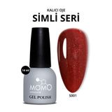 Momo Professional S001 Simli Koyu Kırmızı 14 ml Kalıcı Oje