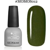 Momo Professional S012 Haki Yeşil Gümüş Simli 14 ml Kalıcı Oje