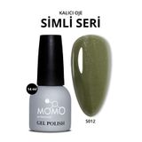 Momo Professional S012 Simli Haki Yeşil 14 ml Kalıcı Oje