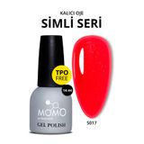 Momo Professional S017 Hafif Simli Kırmızı 14 ml Kalıcı Oje