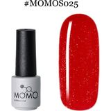 Momo S025 Simli Canlı Kırmızı 4 ml Kalıcı Oje