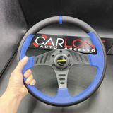 Momo Spor Direksiyon 32Cm Mavi Siyah-Yarış Spor Direksiyonu