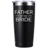 momocici Father of the Bride 20 oz Bardak. Gelinin Babası Seyahat Kupası Bardak Hediyesi. Gelinin Baba Hediyesi. Baba Gelin için Hediye Yeni Nişanlı Gelin Duş Düğün Nişan Partisi. (Siyah)