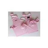 Moms And Babies Anne Kız-Erkek Çocuk Mutfak Ve Etkinlik Önlüğü Pembe 0-12 Yaş Beden