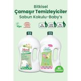 Mom's Green 2'li Set - 1,5 Litre Organik Bebek Çamaşır Temizleyici ve Beyazlar İçin Sabun Kokulu Çamaşır Deterjanı - 3 kg