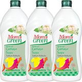 Mom's Green 3'lü Set Bitkisel Konsantre Çamaşır Suyu Sabun Kokulu Eco ( 750 ml x 3 )