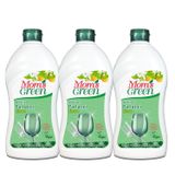 Mom's Green 3'lü Set Bitkisel Limonlu Bulaşık Makinesi Parlatıcı (3 x 500 ml)