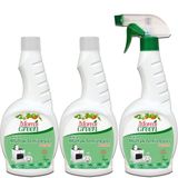Mom's Green 3'lü Set- Bitkisel Mutfak Temizleyici Yağ Sökücü Sprey Portakal (750 ml x 3 Adet)