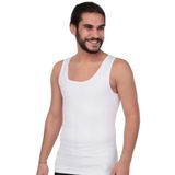 Mom's Lab 1 Beden İncelme Garantili Bel Göbek Ve Göğüs Bölgelerinde Etkili Erkek Korse Atlet;Beyaz S/M