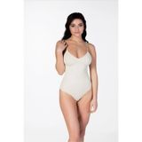 Mom's Lab Çıtçıtlı Slip Body Korse (1 Beden Küçültür);Krem S/M