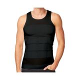 Mom's Lab Fit Gösteren Erkek Korse Atlet Slim N Lift;Siyah 2Xl