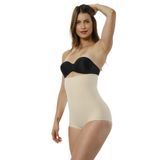 Mom's Lab Kadın Lazer Kesim Yüksek Bel Slip Korse;Ten S/M