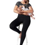 Mom's Lab Kadın Sıkılaştırıcı Korse Tayt Anında Dikişsiz Bacak Bel Göbek Basen Toparlayıcı;Siyah L