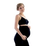 Mom's Lab Kadın Siyah Dikişsiz Hamile Tayt Korse;Siyah L,8681586265230