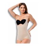 Mom's Lab Kadın Ten Rengi Lazer Kesim Göğüs Destekli Body Korse;Ten Rengi 2Xl