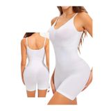 Mom's Lab Kadın Tüm Vücut Toparlayıcı Sıkılaştırıcı Incelten Tam Boy Korse;Beyaz 2Xl