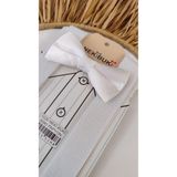 Mom's Lab Pantolon Askısı Ve Papyon Takım 1-8 Yaş;Beyaz Tek Ebat