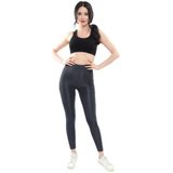 Mom's Lab Toparlayıcı Parlak Disko Tayt;Antrasit M