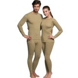 Mom's Lab Unisex Haki Soğuk Havalar İçin İdeal Termal Takım;Haki M